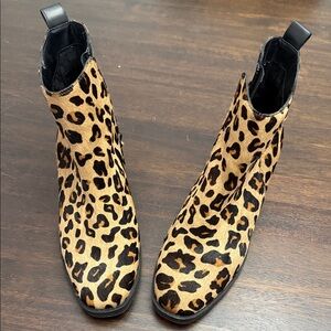 Cole Haan Leopard Print Ankle Boots